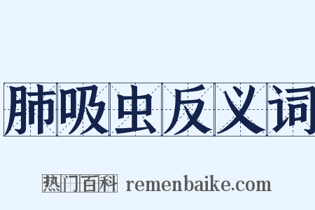 肺吸虫反义词是什么意思的图片